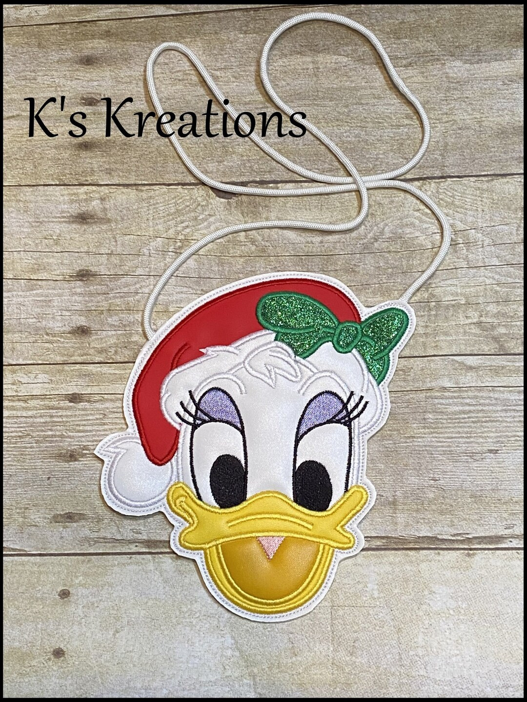 Santa Daisy Duck Crossbody Bag, Disney Girls Crossbody Purse, Christmas Bag, Daisy Duck Flat Purs... | Etsy (US)