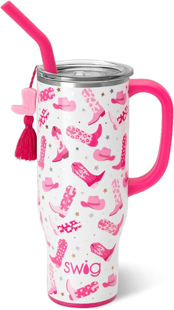 Swig Life 30oz Mega Mug, 30 oz Tumbler with Handle and Straw, Cup Holder Friendly, Dishwasher Saf... | Amazon (US)