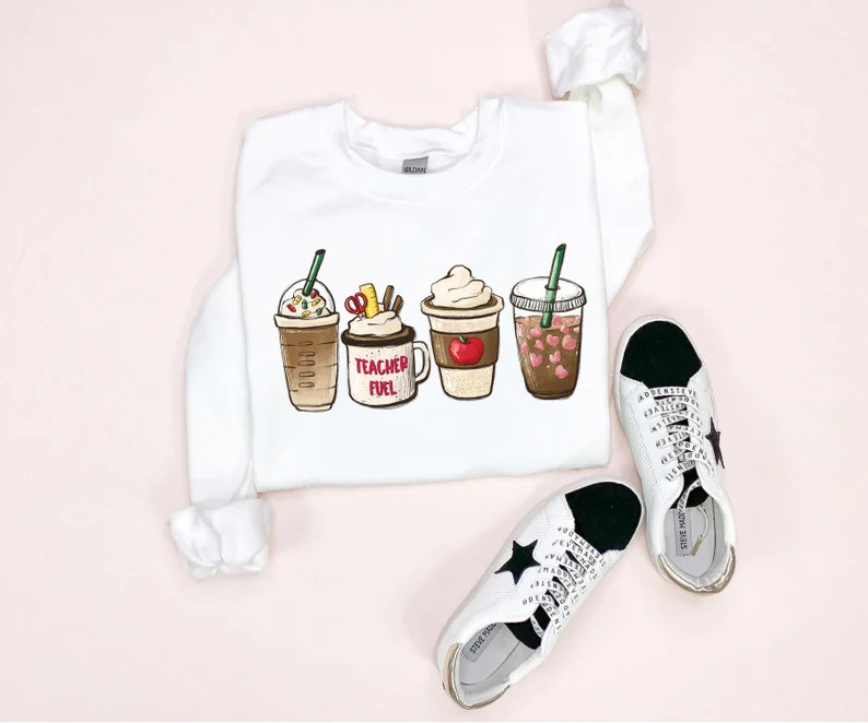 Teacher Fuel Sweatshirt  Teacher Coffee Sweatshirt  Gift for | Etsy | Etsy (US)