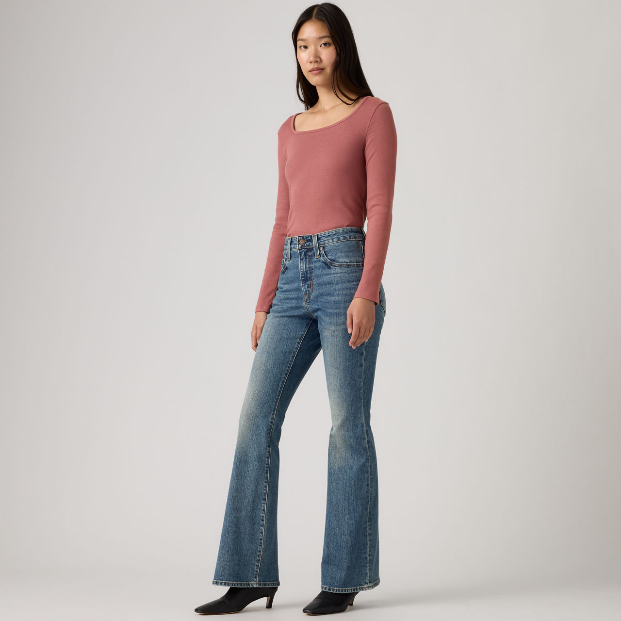Levi's 726 High Rise Flare Jeans - Women's - 25X30 - Blue | Levi's UK