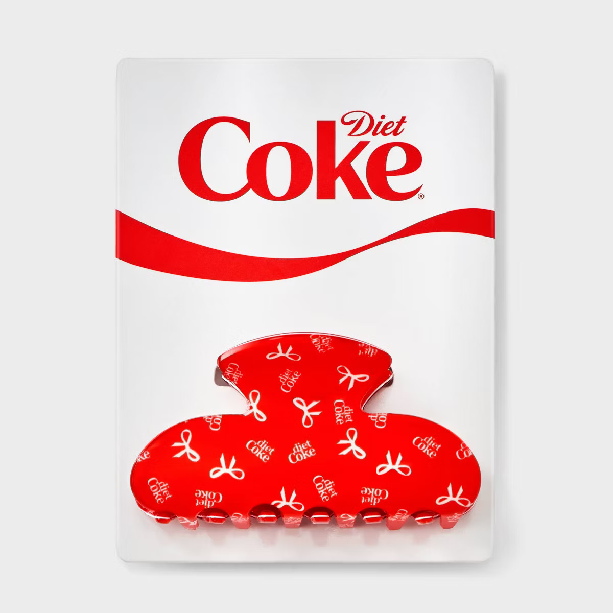 Women's Diet Coke Graphic Jaw Clip - Red | Target