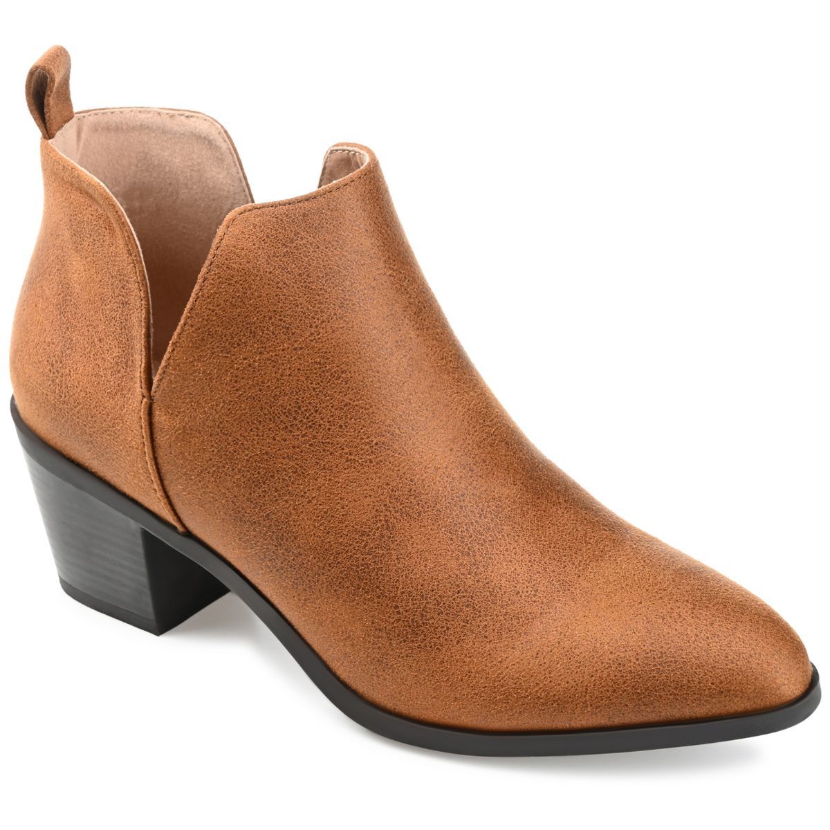 Journee Collection Womens Lola Pull On Stacked Heel Booties | Target