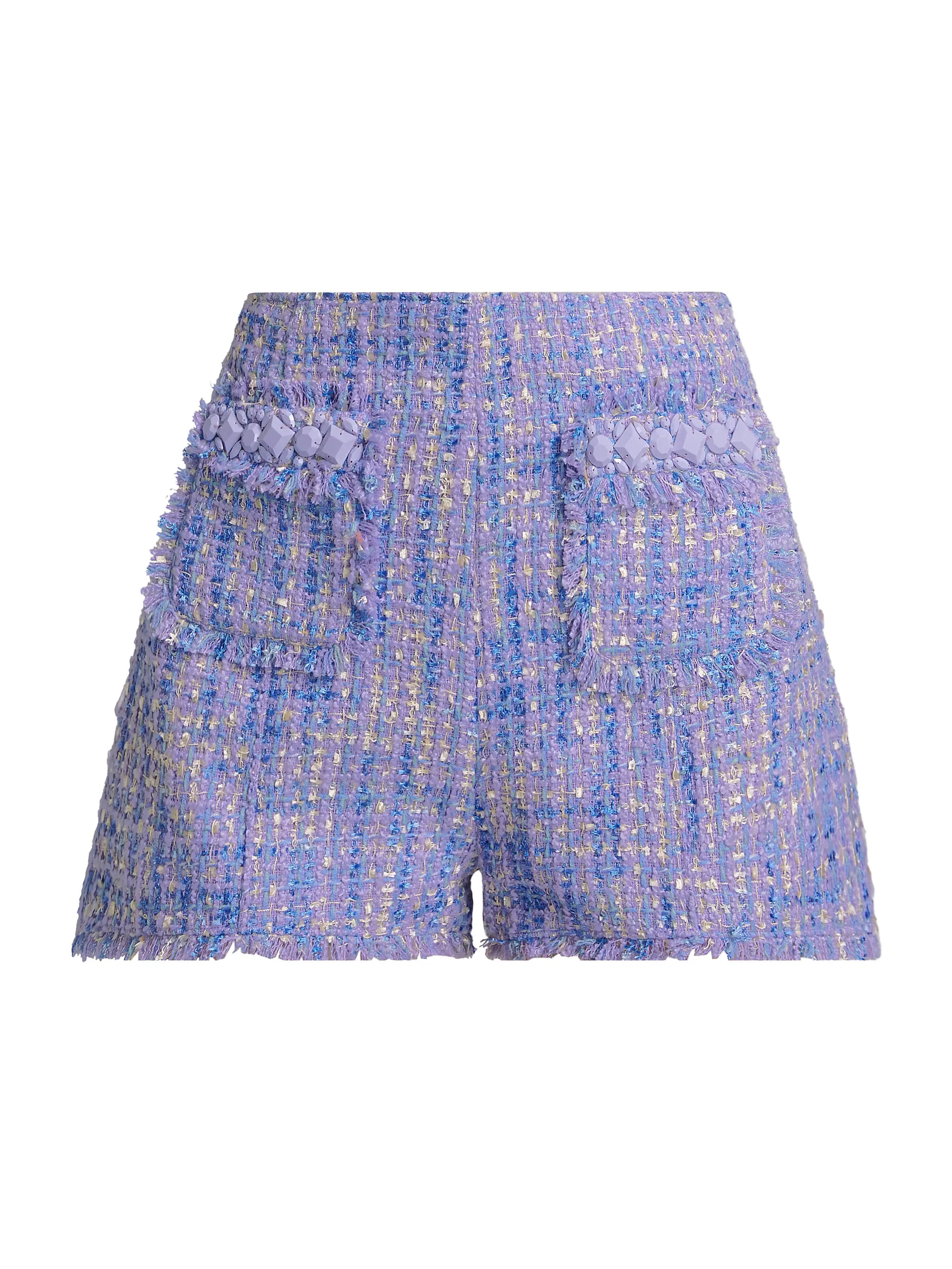 Lucie Boucle Racquel Embellished Shorts | Saks Fifth Avenue