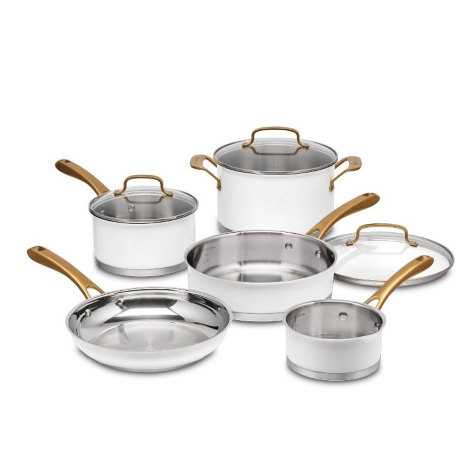 White and gold stainless pot set! 

#LTKsalealert #LTKparties #LTKGiftGuide