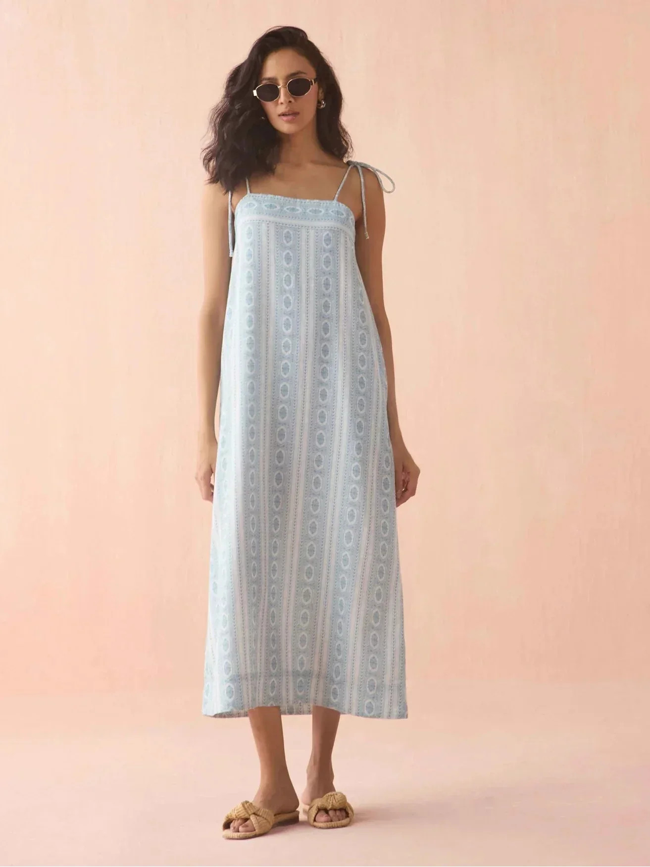 Tillie Maxi Dress in Fiona Ice | Omika | Beau & Ro