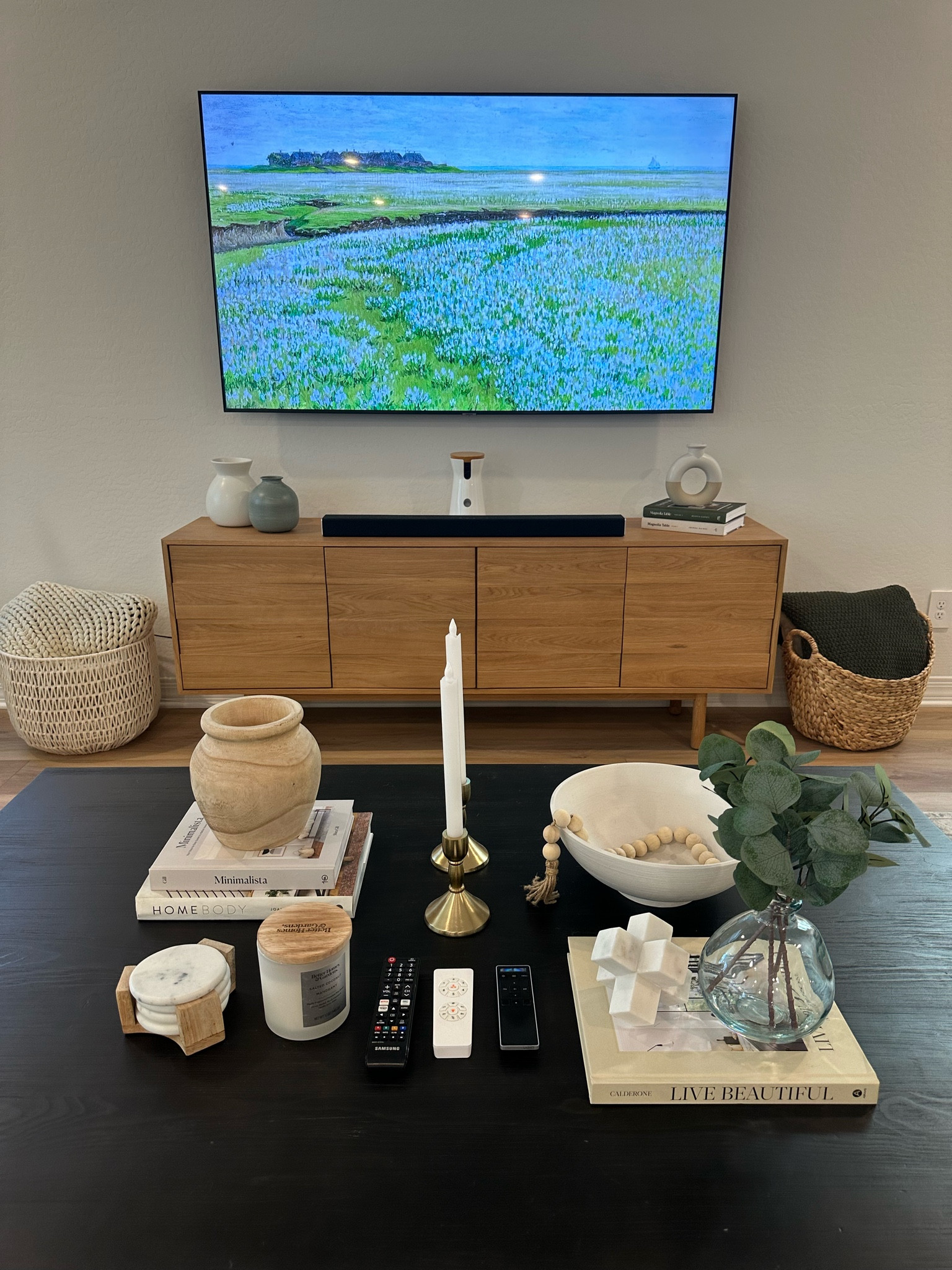 Walmart home finds! We switched out some decor pieces for spring and I love how it turned out! Switching out vases, candles, plants can make the biggest difference in a room! Budget friendly decor from Walmart. 

#LTKfindsunder100 #LTKhome #LTKfindsunder50