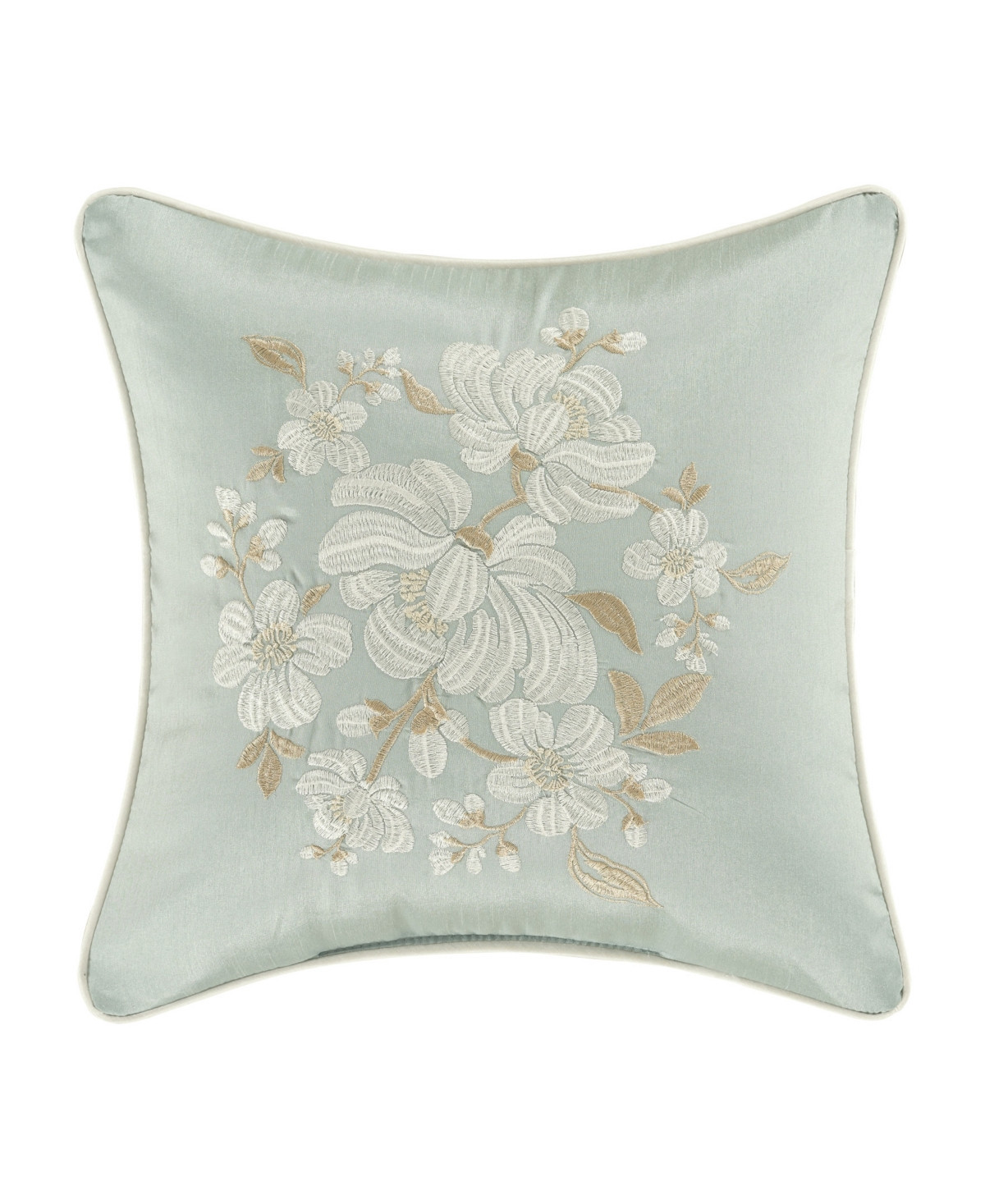 Royal Court Spring Garden Decorative Pillow, 16" x 16" - Spa | Macy's
