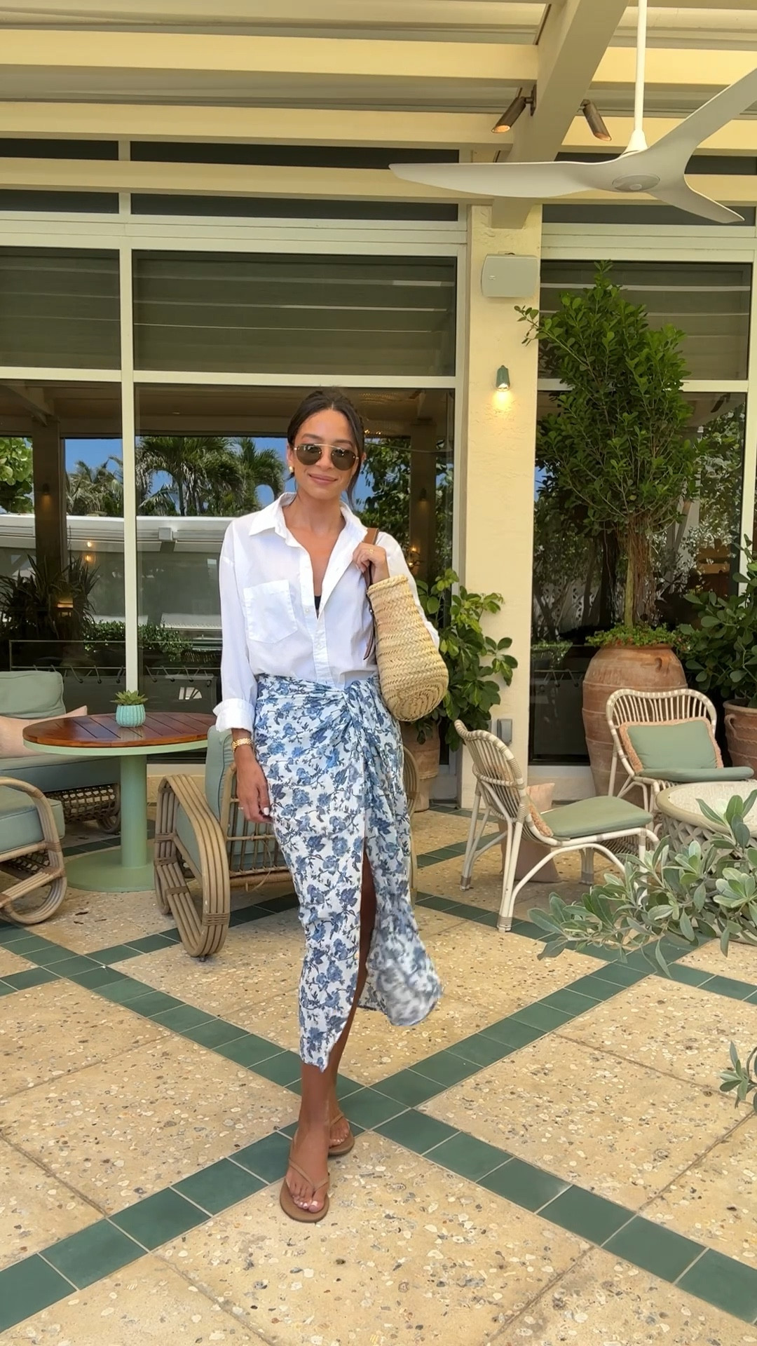 Beach outfit! Wearing size XS swim top, S swim bottom, S button-down and size XS/S sarong 

#LTKTravel #LTKFindsUnder100 #LTKSwim