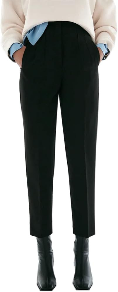 Kusogiay High Waist Dress Pant for Women Business Trousers Work Office Pants with Pockets | Amazon (US)