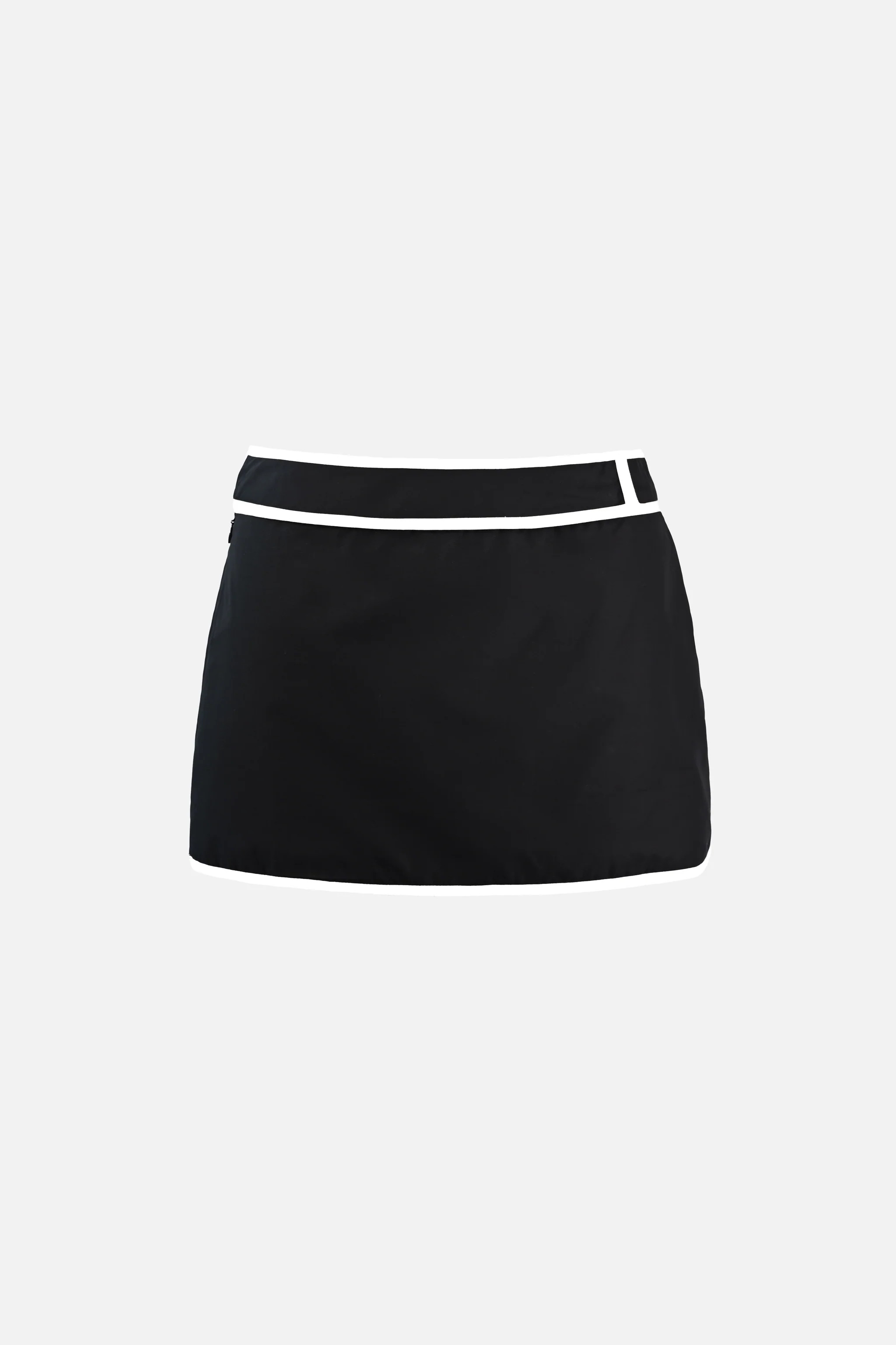 Ossie Cotton Skort — Black | Yellow The Label