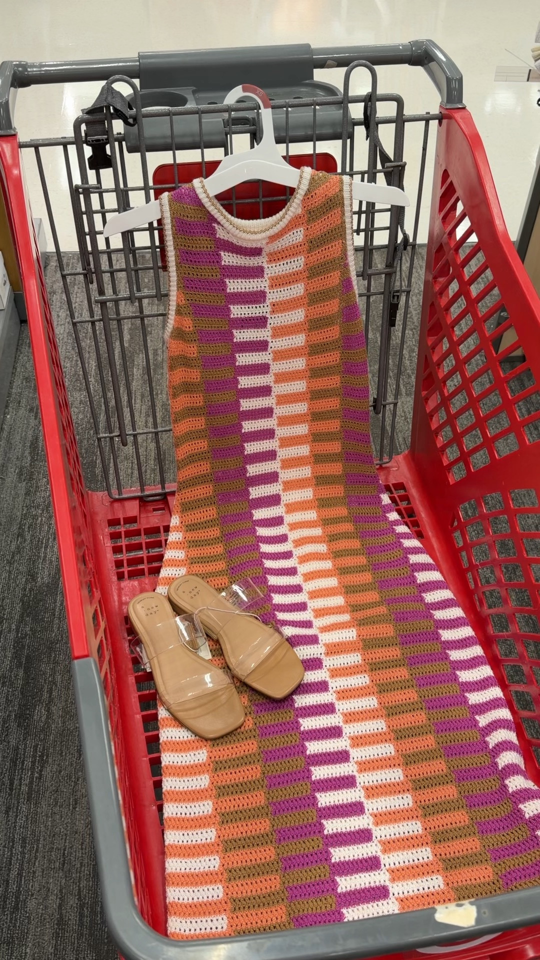 Target crochet knit sweater openwork sleeveless midi dress, two colorways. May snag easily, I’d be careful with this one! #targetstyle