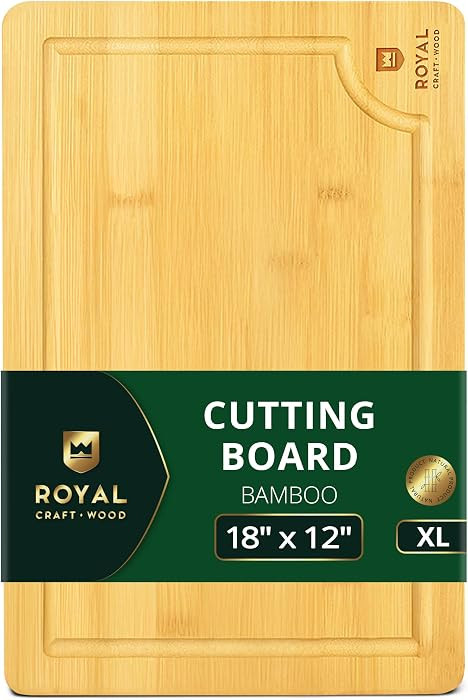 ROYAL CRAFT WOOD Wooden Cutting Boards for Kitchen Meal Prep & Serving - Bamboo Wood Serving Boar... | Amazon (US)