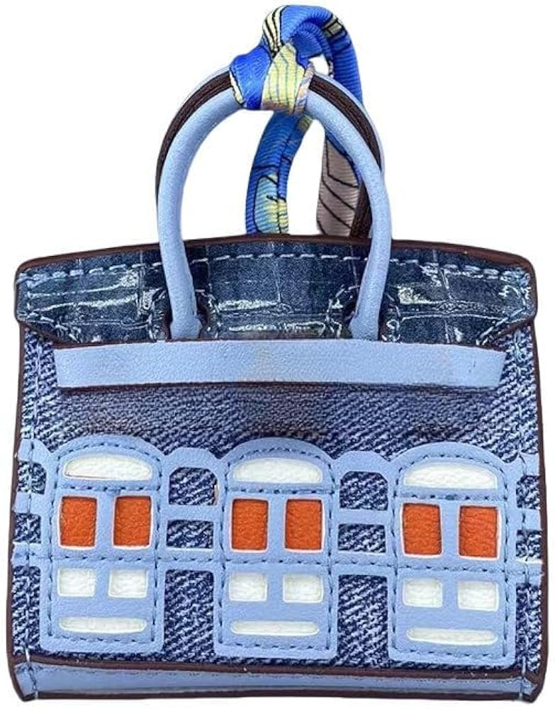 Cute Keychains for Women Car Accessories Preppy Stuff Purse Charms for Handbags Vegan Leather Bag... | Amazon (US)