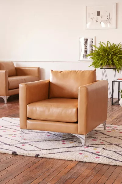 Chamberlin Recycled Leather Chair | Urban Outfitters (US and RoW)