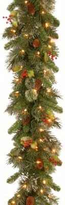 National Tree Company Pre-lit Artificial Christmas Garland | Flocked with Mixed Decorations and L... | Amazon (US)
