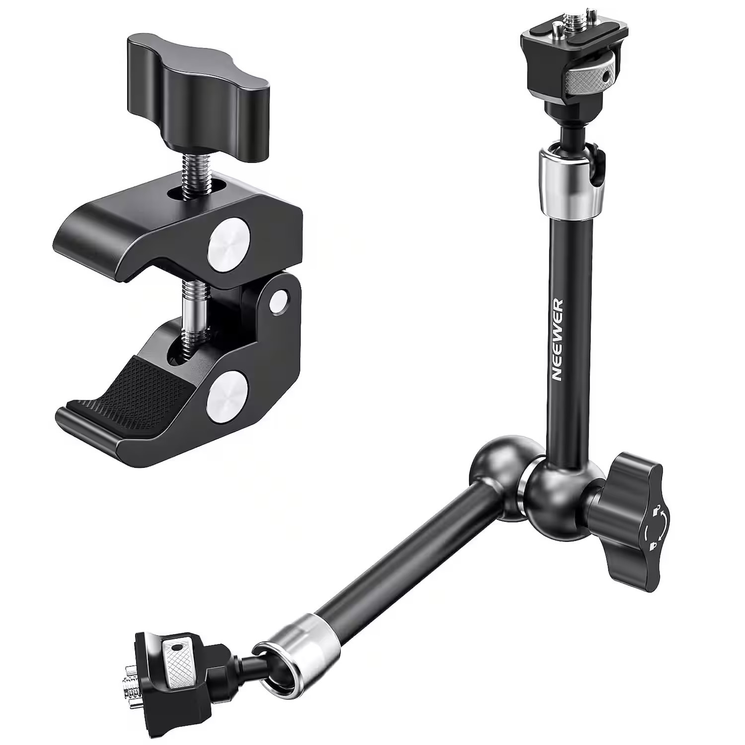Neewer - 11"" Magic Arm with Super Clamp - Camera Monitor Mount for DSLR, Action Cam & Video Light | Best Buy U.S.