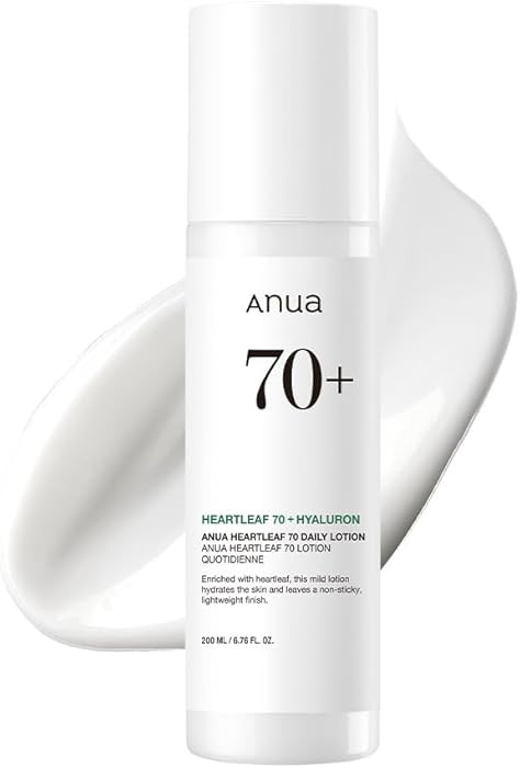 Anua Heartleaf Daily Lotion, Face Moisturizer with Hyaluronic Acid for Sensitive Skin, Lightweigh... | Amazon (US)