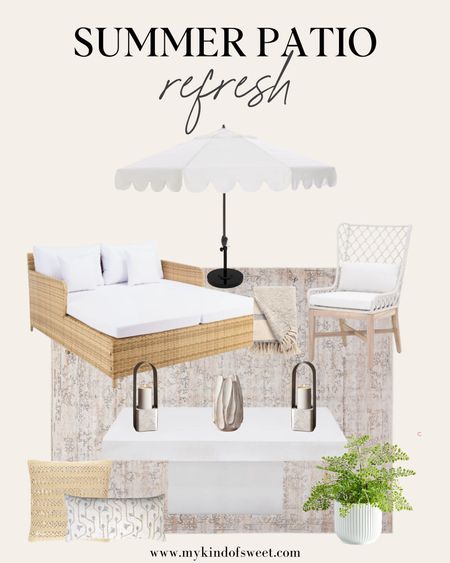 Summer Patio Refresh! Now’s the perfect time to grab some new items and redo your patio with summer neutrals! You can add in a pop of color if you want to feel a little more festive! 

#LTKstyletip #LTKhome #LTKSeasonal