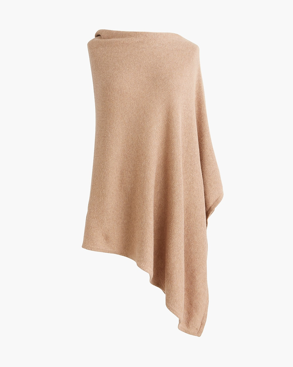 Cotton-blend triangle sweater poncho | J.Crew Factory
