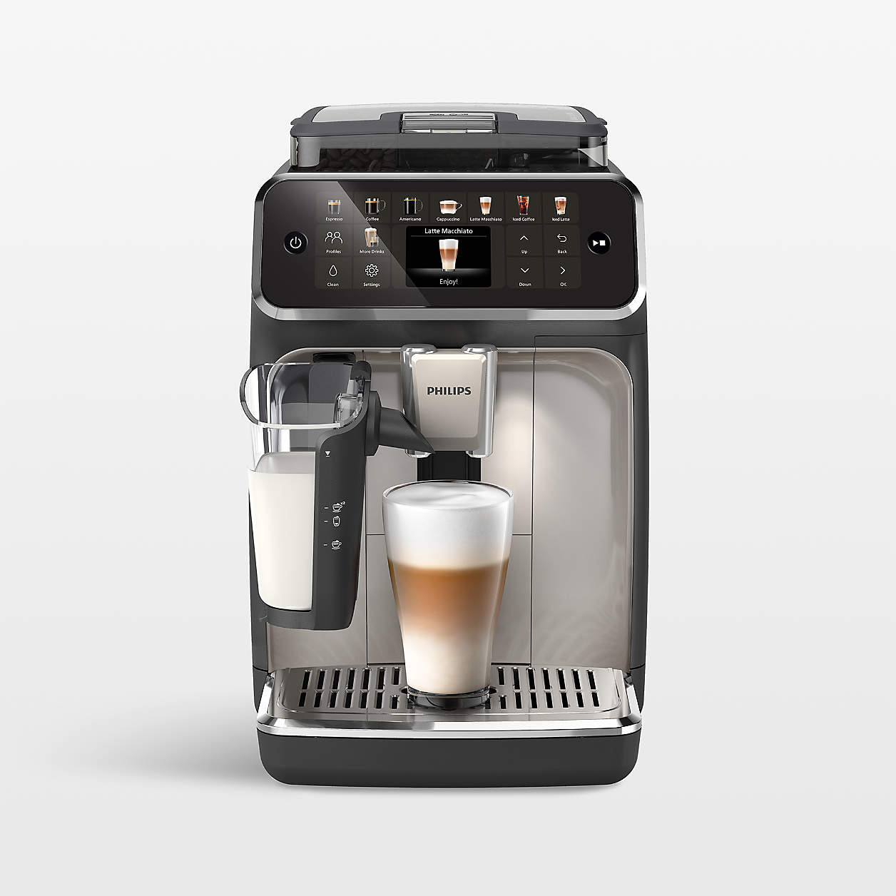 Philips 5500 Series Fully-Automatic Espresso Machine with LatteGo & Iced Coffee + Reviews | Crate... | Crate & Barrel
