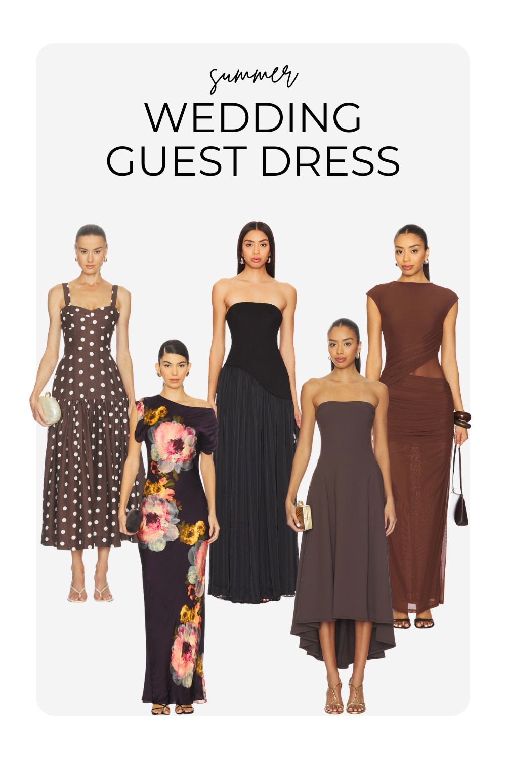 Summer Wedding geust dress inspo! Black and brown colored maxi dresses

#LTKootd #LTKSaleAlert #LTKWedding