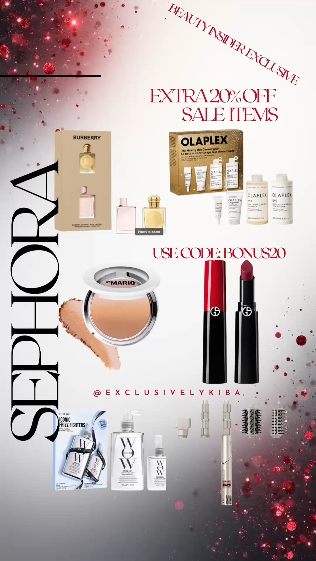 Beauty Insider alert 🚨✨
Score an extra 20% off sale items at Sephora—yes, even on favorites you already love. Perfect time to restock, try something new, or grab a luxe beauty deal while it lasts.

Use code BONUS20 at checkout 💄🛍️
@sephora
#SephoraSale #BeautyInsider #LTKbeauty #BeautyDeals #MakeupMustHaves #SkincareSavings 

#LTKBeauty #LTKselfcare