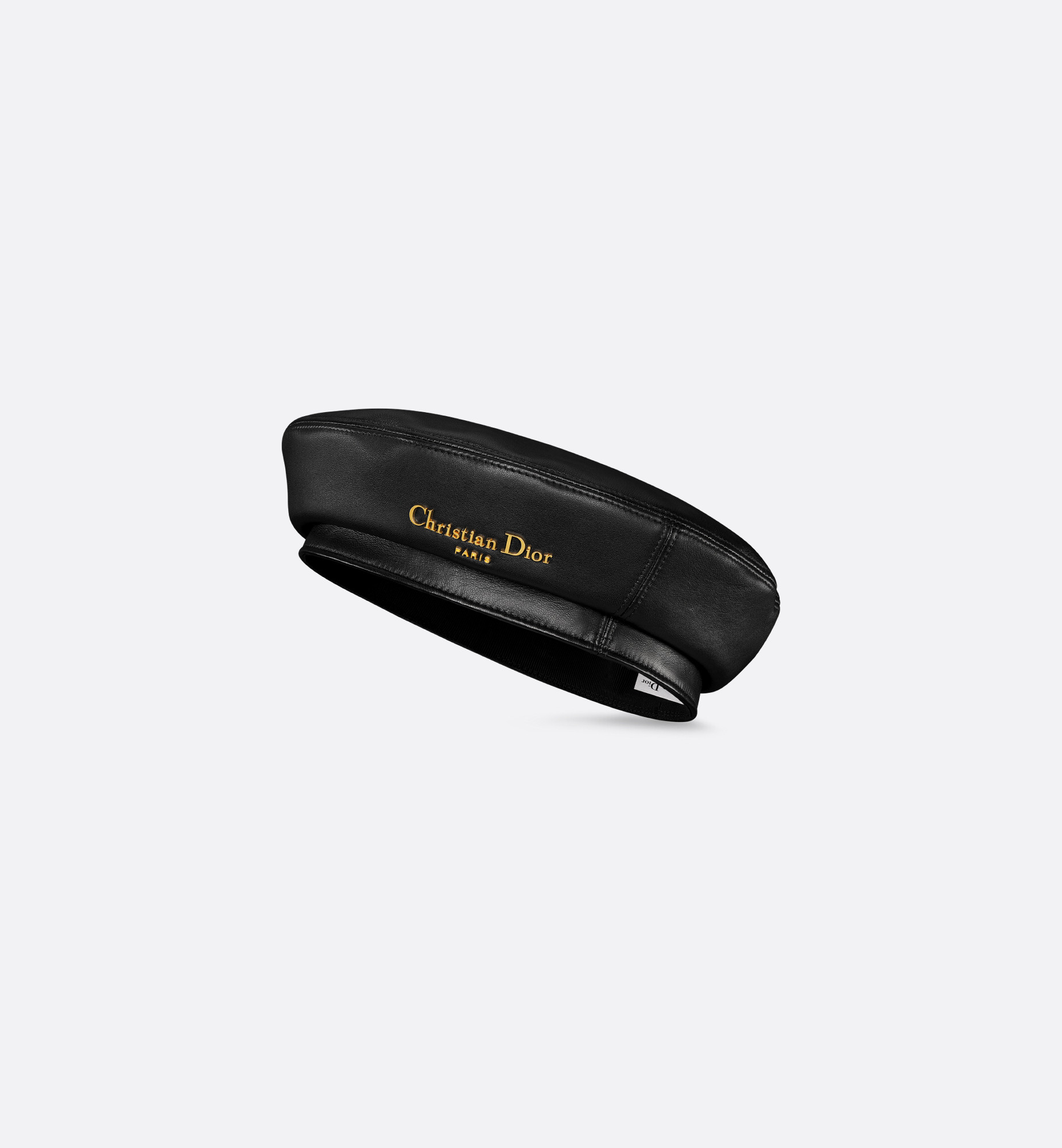 Dior Arty Beret Black Lambskin | DIOR | Christian Dior Parfums UK