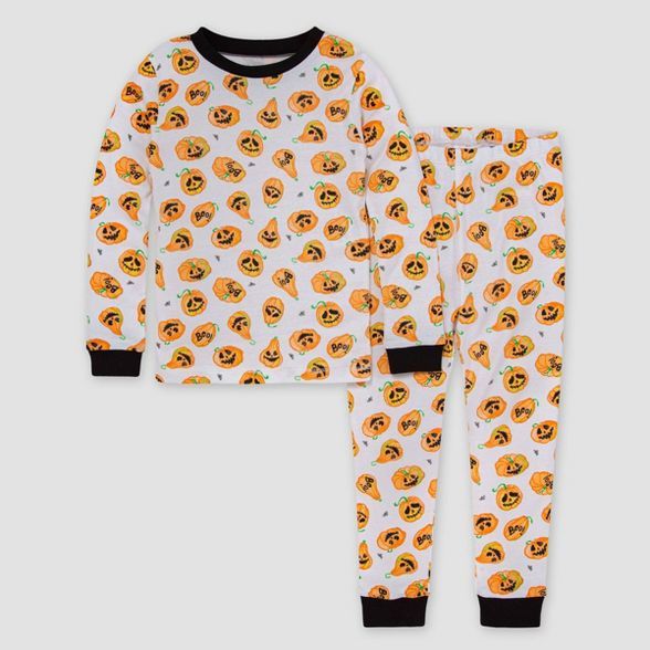 Burt's Bees Baby® Kids' Pumpkin Pajama Set - Orange | Target