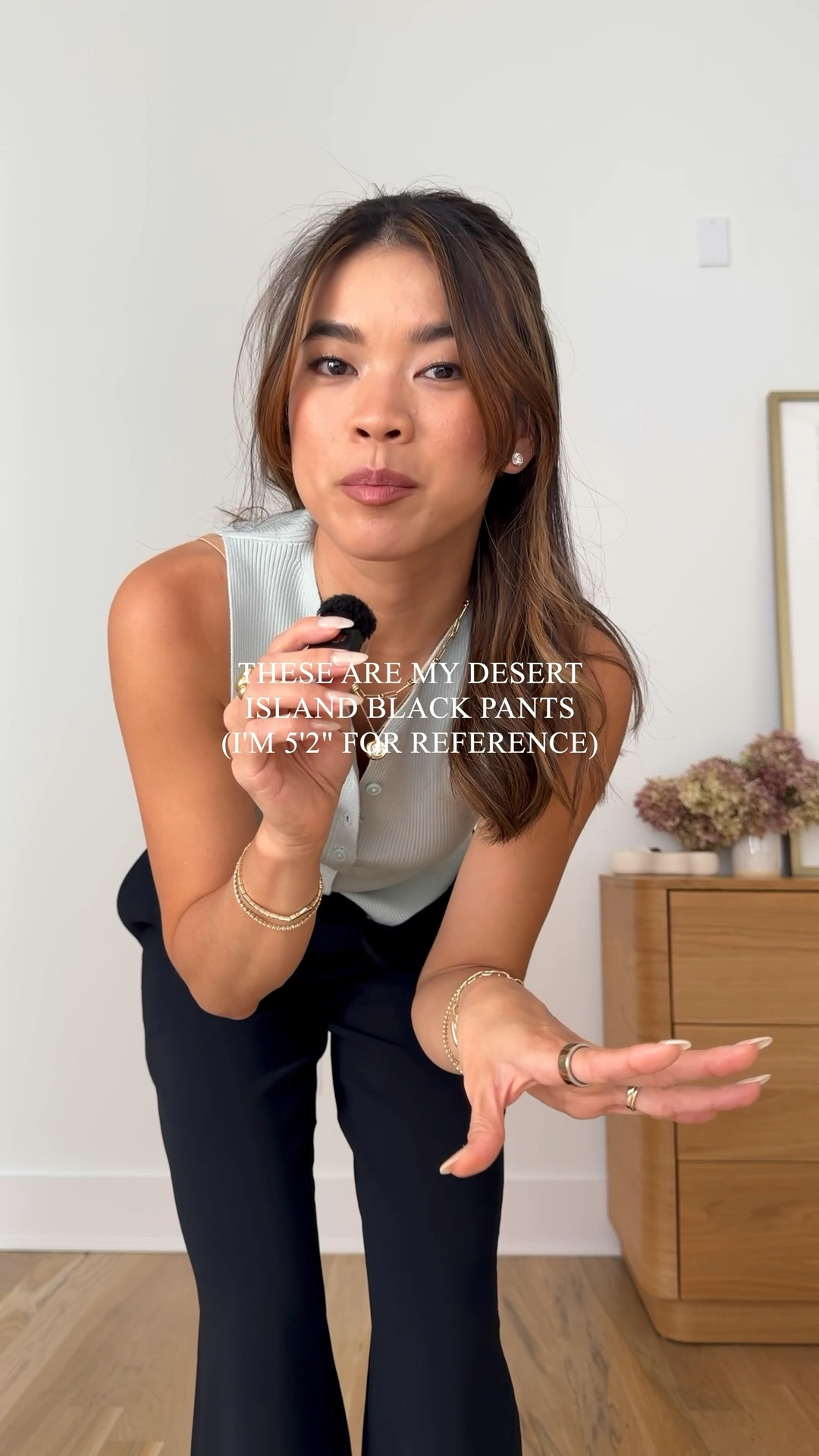 The perfect black pants from @Aritzia! I love how they fit on me (I’m 5’2).

Sizing info:
Aritzia The Lodge Pant in Crepette (Size 2XS Short in Black) 
Aritzia The Croquet Sweater Vest (Size XS in Agave Green) 
Madewell The Mila Organic Hardware Thong Slide Sandal (In Black)

Petite style, petite fashion, mom outfit, mom style, petite pants, petite outfit ideas, petite outfits, best pants for petite, petite Aritzia pants, spring style, spring outfits, beach outfits, vacation outfits, summer outfits, Summer style, summer trends, workwear outfits, 

 #LTKSeasonal #LTKPetite #LTKWorkwear