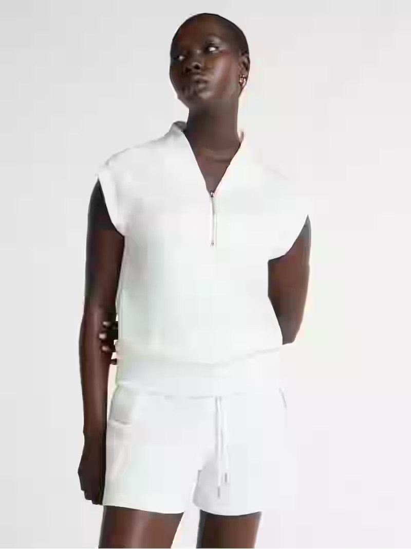 Scoop Women's Ultimate Scubaknit Zip Front Shawl Top, Sizes XS-XXL | Walmart (US)