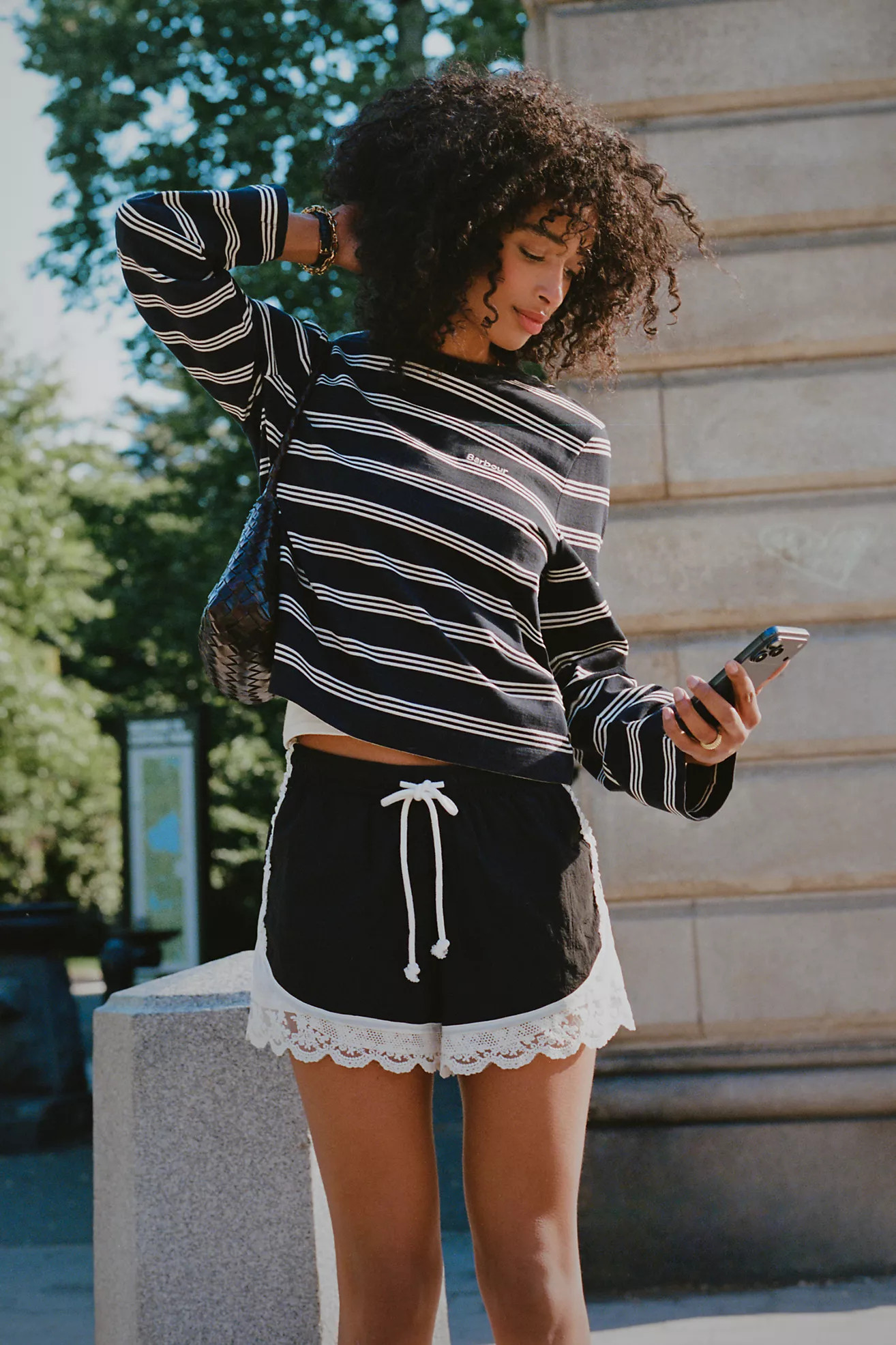 Daily Practice Take-Two Lace Track Shorts | Anthropologie (US)