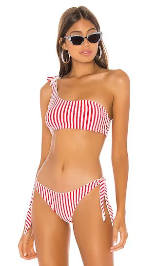 Clari Bikini Top in Red Stripe | Revolve Clothing (Global)