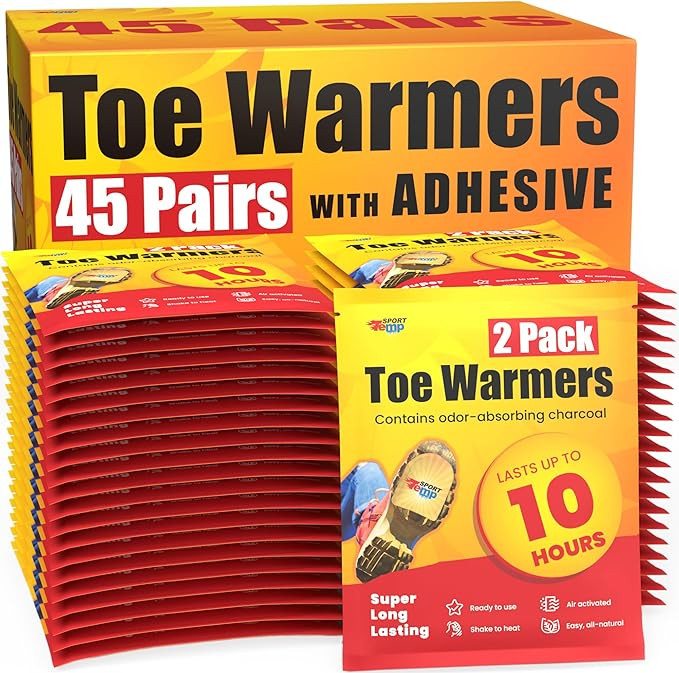 Toe Warmers - Up to 10 Hours of Heat, Easily Apply with Adhesive - Ultra Thin, Easy, All Natural ... | Amazon (US)