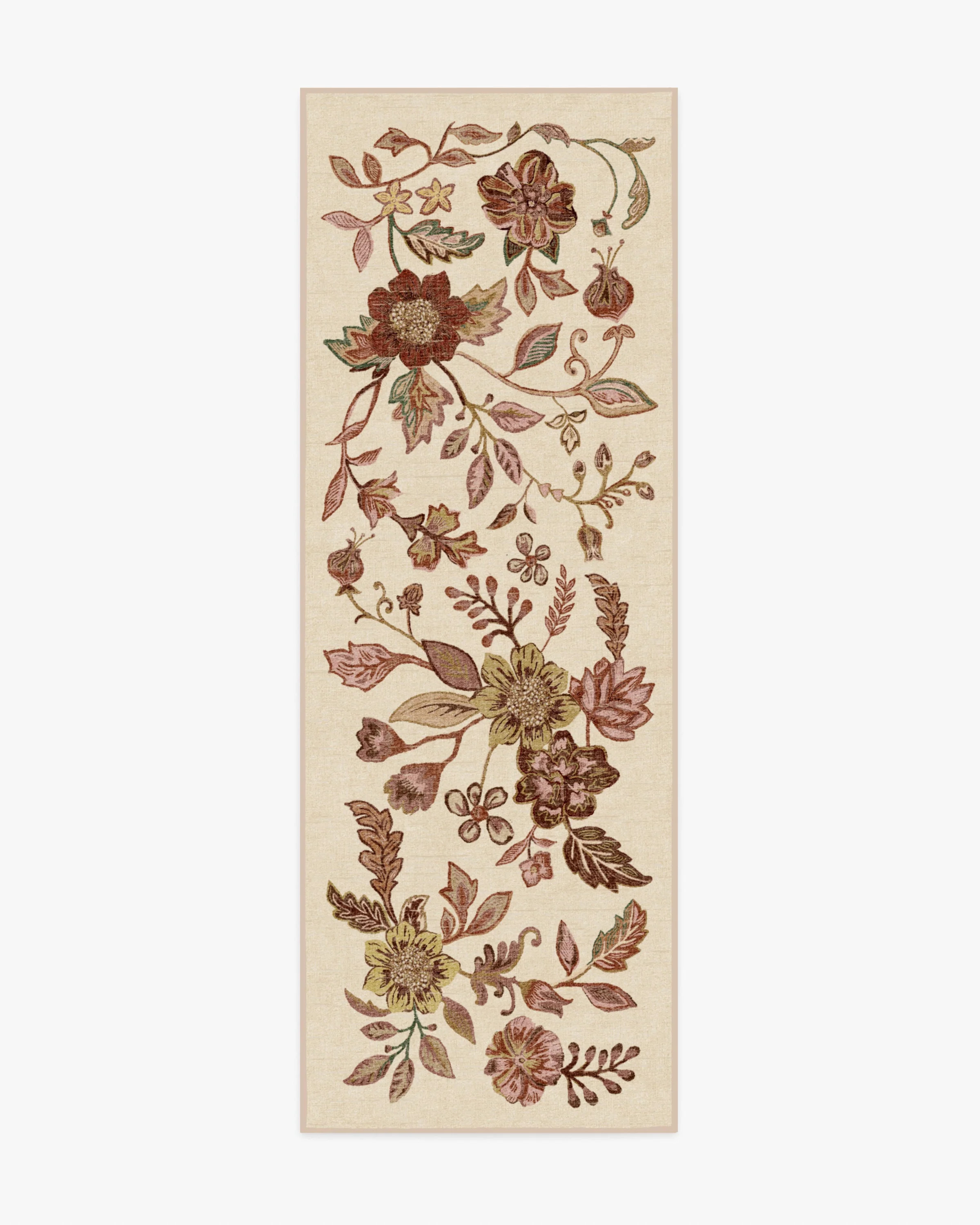 Anonna Burgundy Multicolor Flatwoven Rug | Ruggable