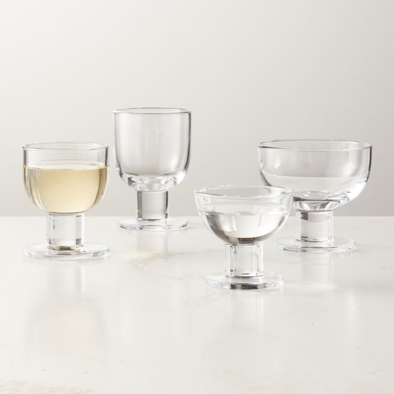 Aldo Short-Stem Wine Glass Set | CB2 | CB2
