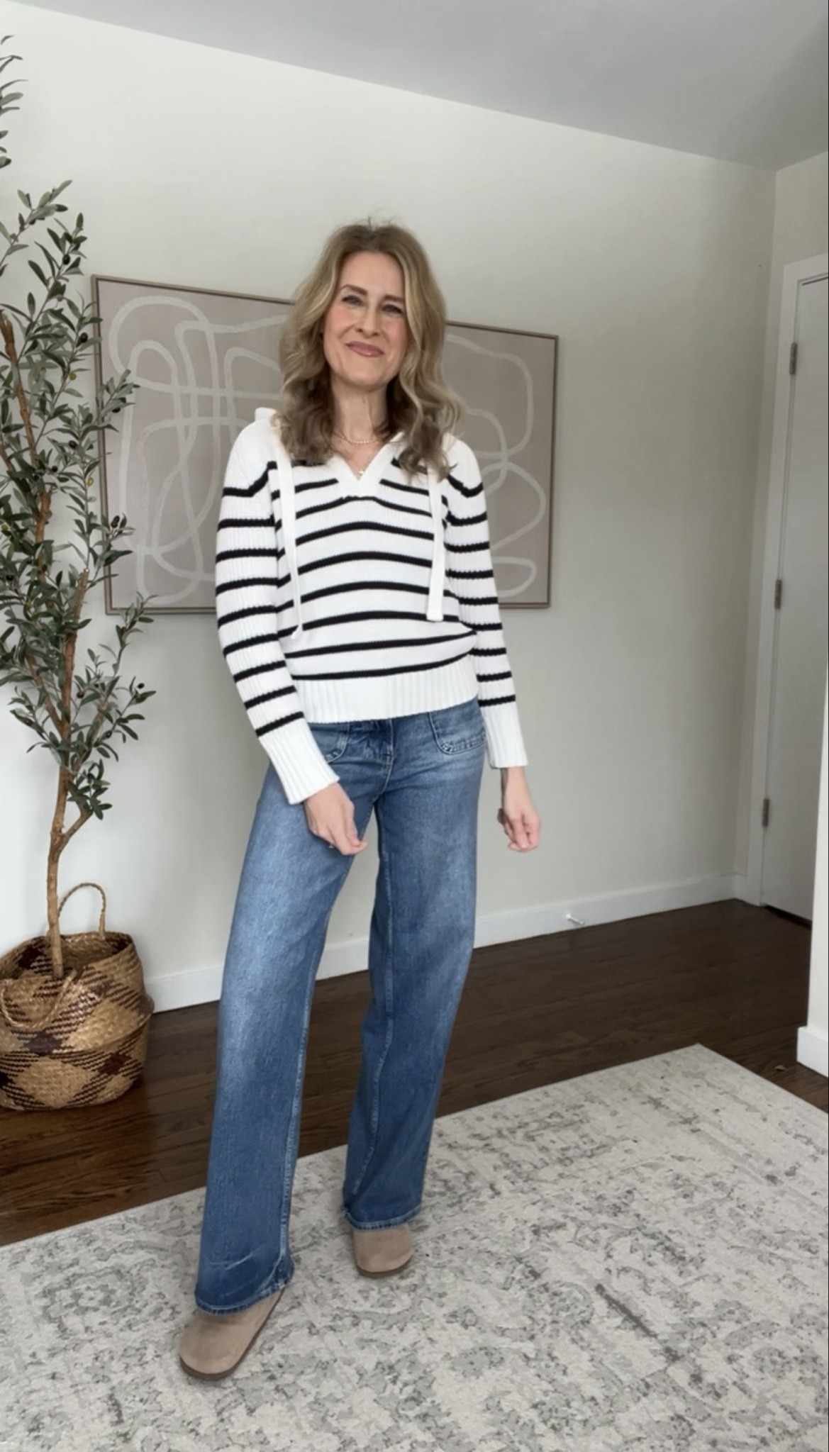 Such a nice cotton lightweight sweater on clearance on Walmart! I’m in my usual size small, it’s a classic fit. Think of pairing this with shorts in the summer! #walmartfashion 

#LTKOver40