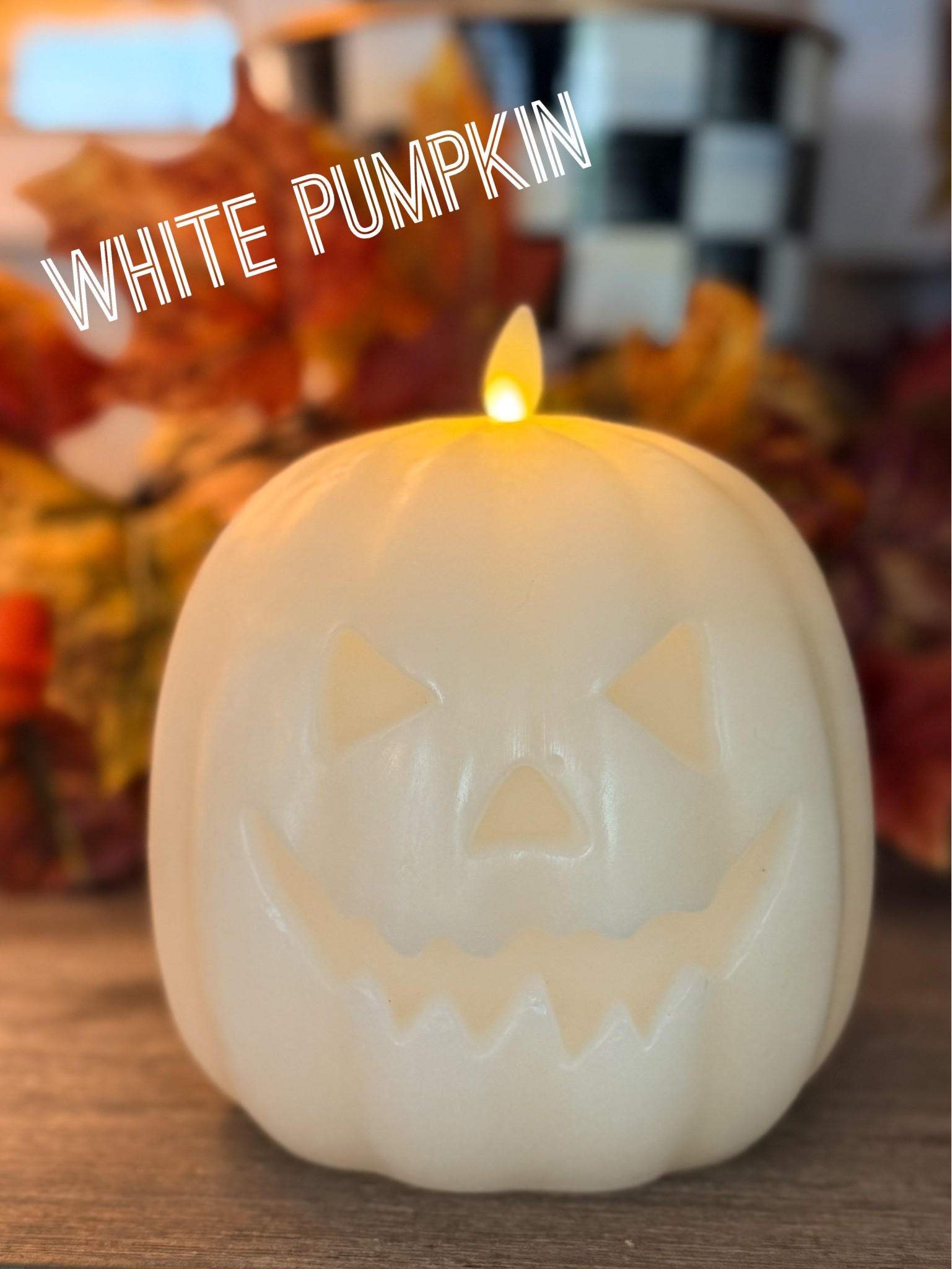 Luminara Fall collection and this Pearl Iviry pumpkin stole my  heart ! so elegant - perfect if you like whimsical halloween over spooky halloween 🎃 use my code FEARLESSMERMAID10 for 10% off #halloween #flamelesscandle

#LTKSeasonal #LTKHome