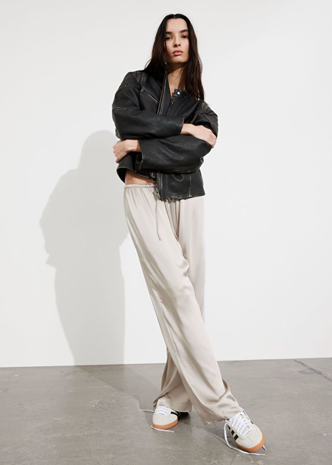 Satin Drawstring Trousers | & Other Stories (EU + UK)