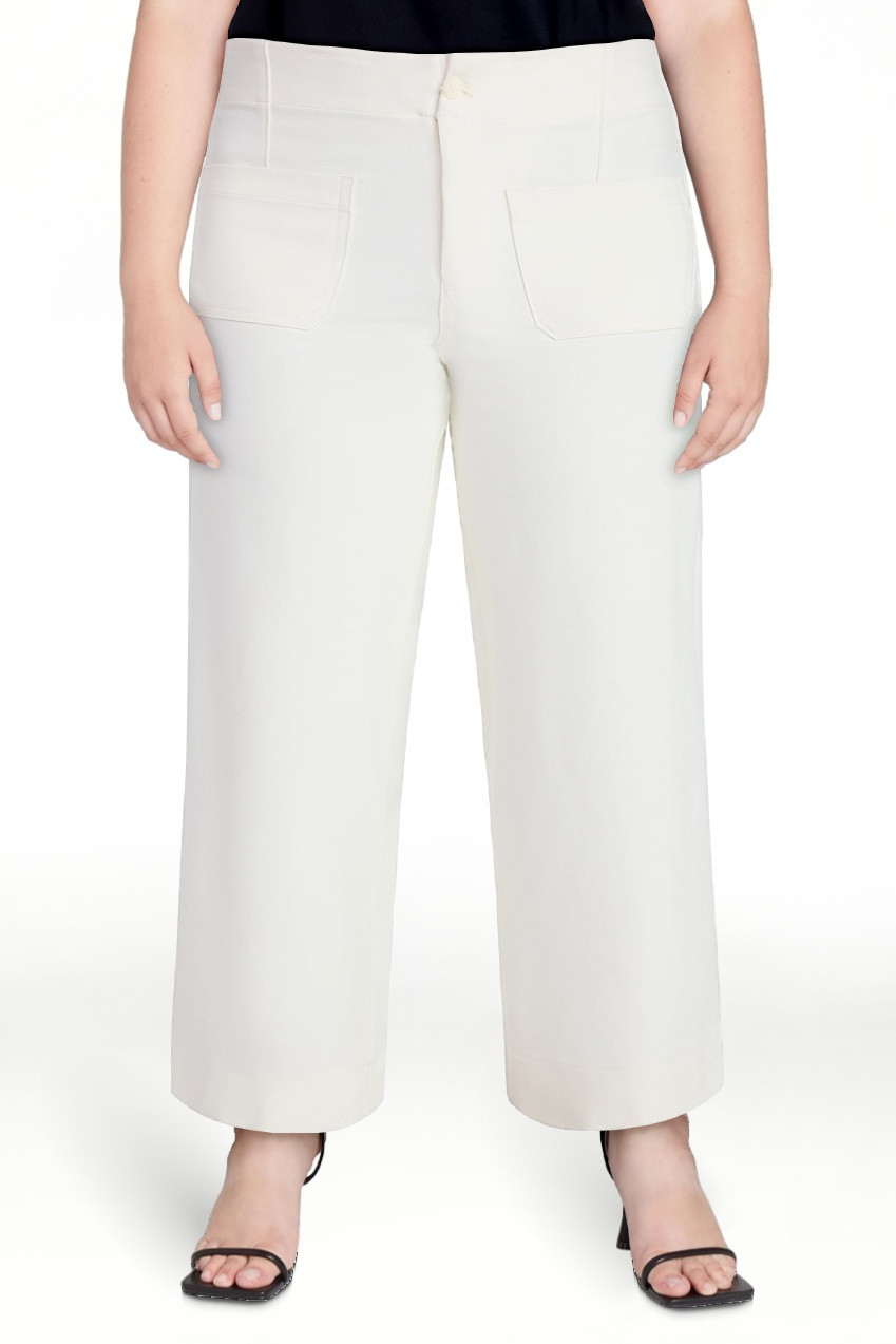 Time and Tru Women's Patch Pocket Ponte Knit Pants, 28" Inseam, Sizes 0-20 | Walmart (US)