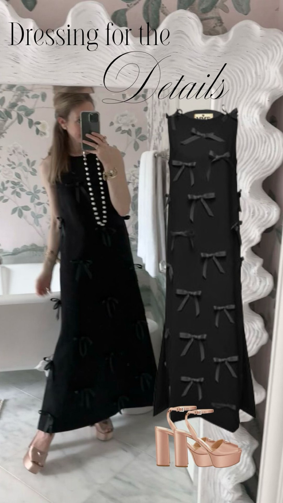 Wore this MME Mink dress the other day and it was perfect! It’s all in the details. 