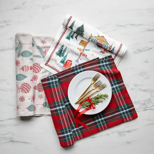 Sur La Table Snowy Village Plaid Runner | Sur La Table