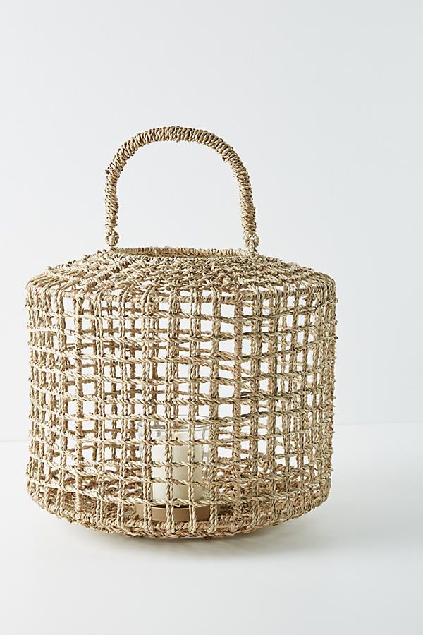 Stella Bamboo Lantern By Anthropologie in Beige Size ALL | Anthropologie (US)