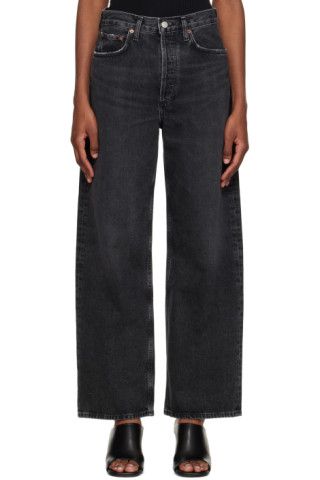 AGOLDE - Black Low Slung Baggy Jeans | SSENSE