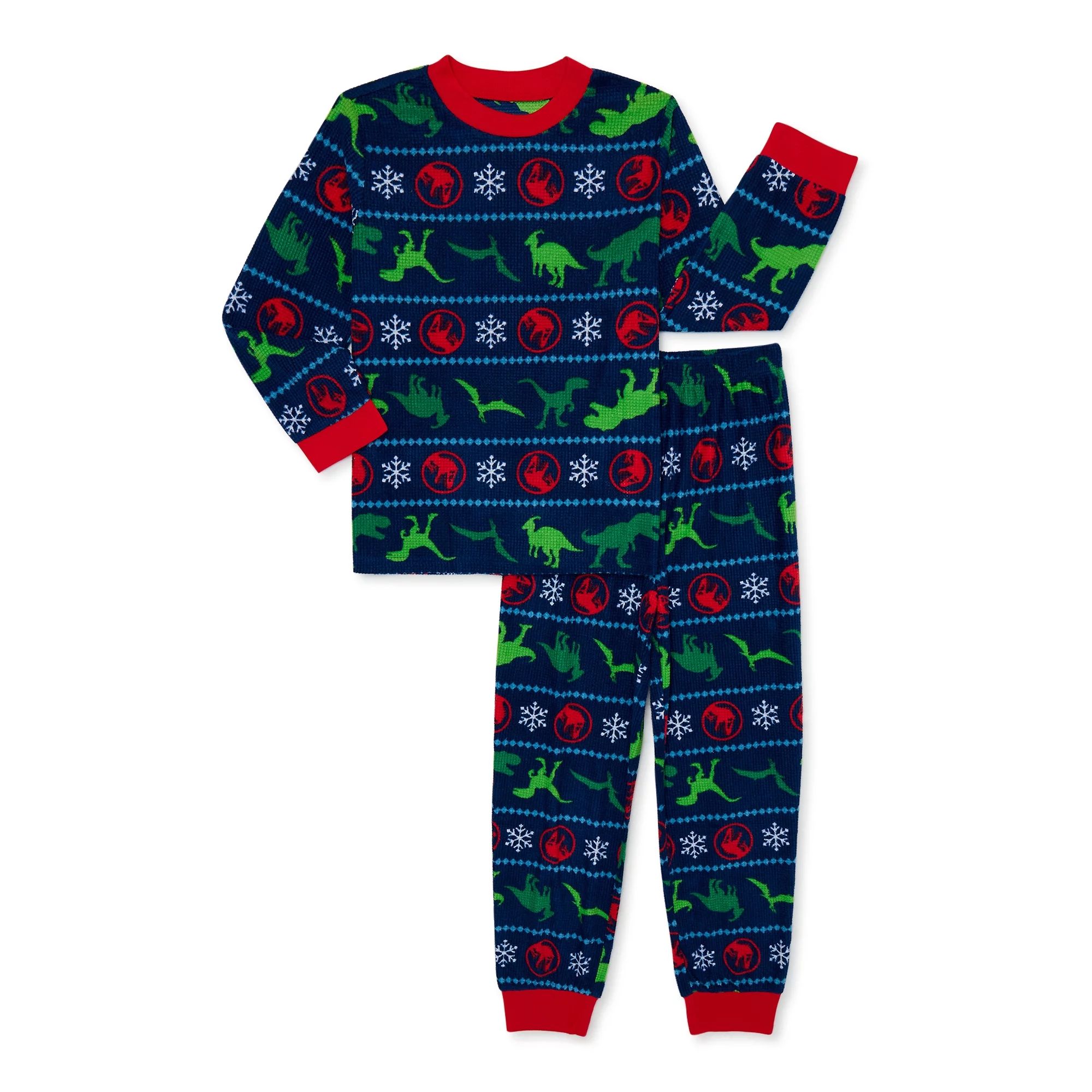 Jurassic Park Boys Christmas Pajama Set, 2-Piece, Sizes 4-12 | Walmart (US)