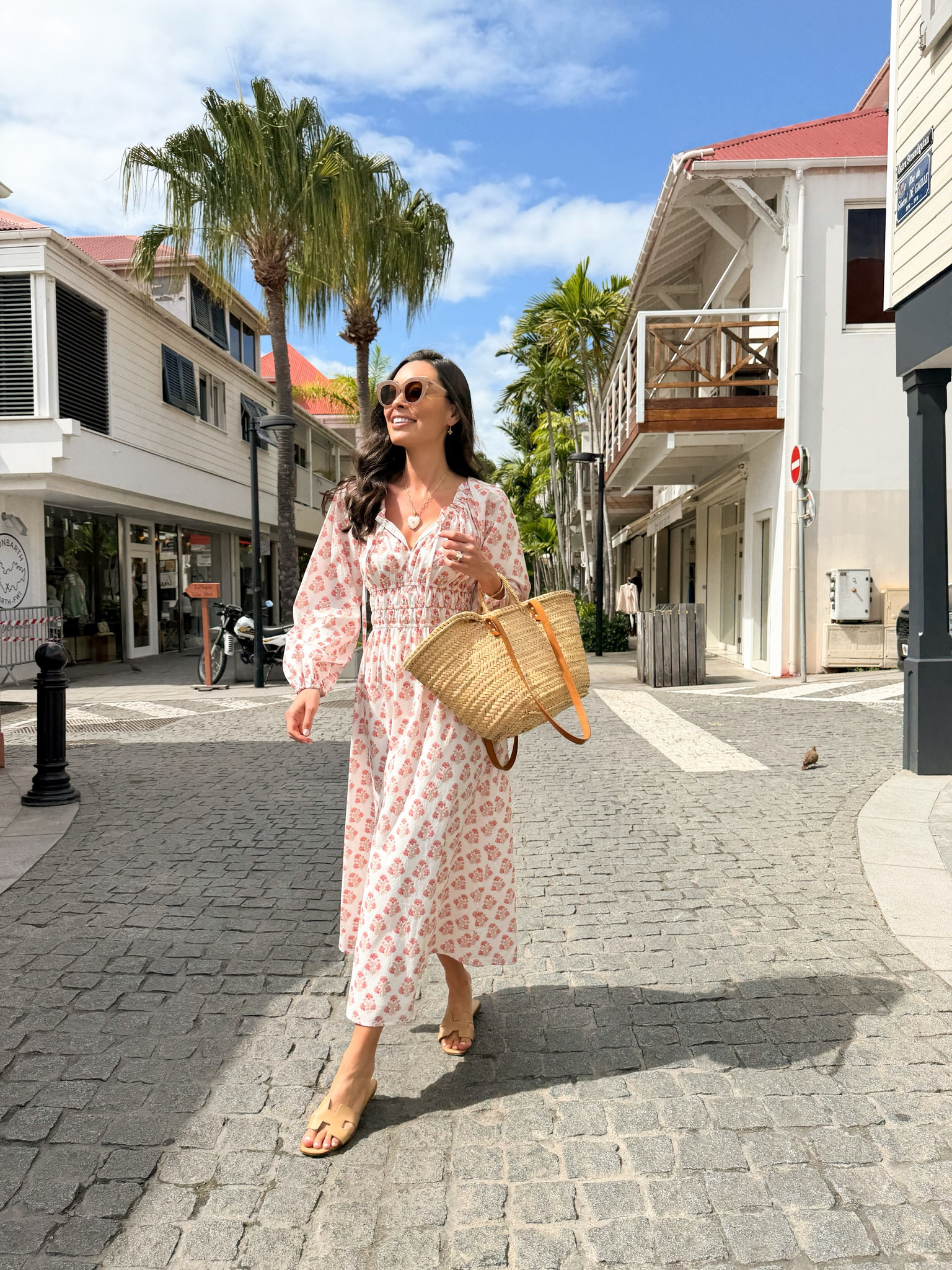 Pink floral dress for spring! St. Barths outfit. 

#LTKootd #LTKdayinmylife #LTKTravel
