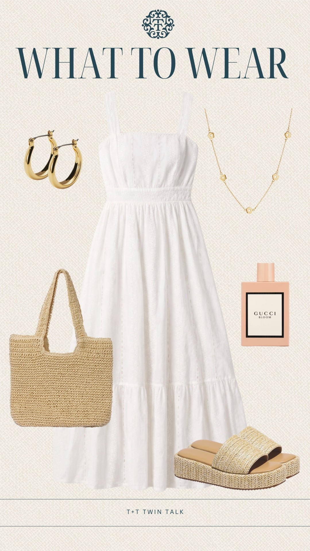 T+T, what to wear! An easy weekly look featuring a white maxi dress from Social Threads styled with an Amazon bag and sandals for that effortless, on-the-go vibe. Finished with simple gold jewelry from Nordstrom, it’s clean, simple, and perfect to wear on repeat.

#LTKOver40 #LTKMidsize #LTKSeasonal