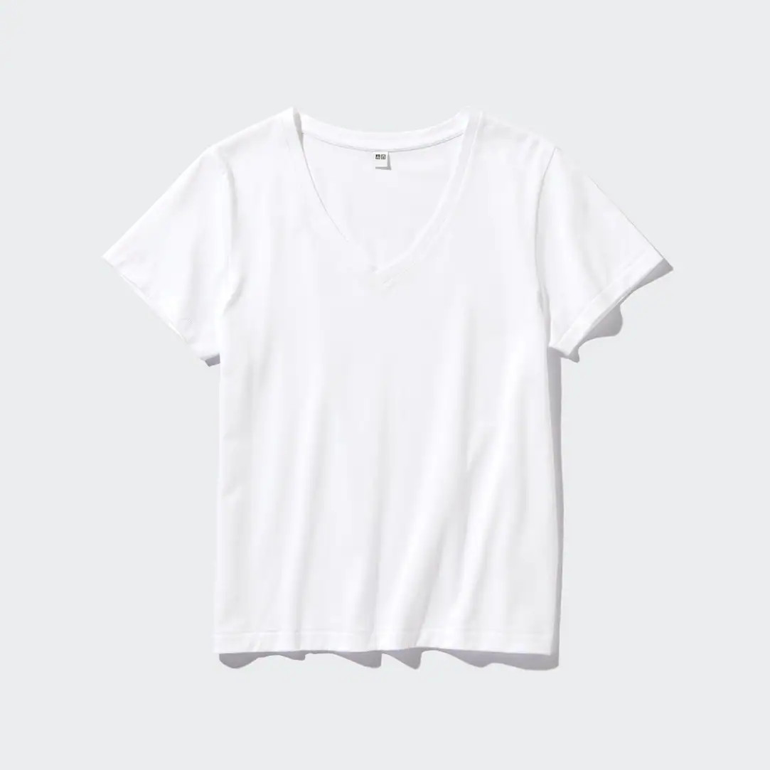 T-shirt 100% Cotone SUPIMA Collo a V | Uniqlo IT