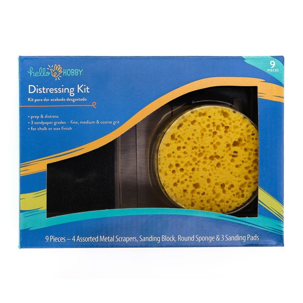 Hello Hobby Distressing Kit for Chalk Acrylic Paint, 9 Pcs, #40553 | Walmart (US)