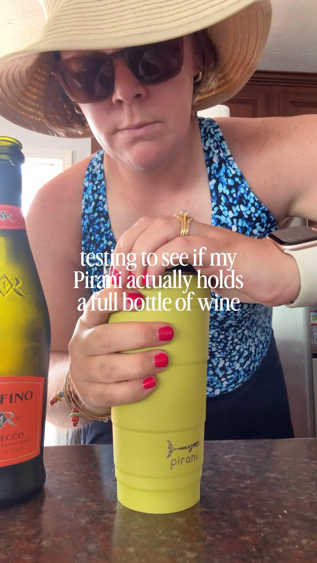 It stacks and holds a full bottle of wine 🙌🏼

#LTKmomlife #LTKSeasonal #LTKHome