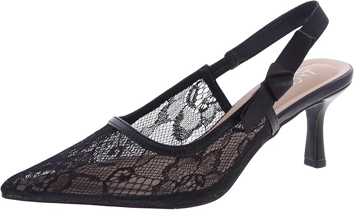 Kitten Heels for Women Slingback Pointed Closed Toe Leopard Print Shoes | Amazon (US)